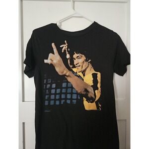 Vintage-Style Bruce Lee "Yeeeaaahh" Yellow Jumpsuit T-Shirt - Adult Small